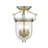 Husman Glass Semi Flush Mount-16518438-16518436