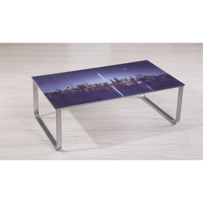 Lannie Glass Top Coffee Table