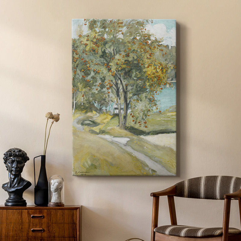 Imprimé floral rétro CCXLVII - galerie Cavas sur mesure, H 27 po x l 18 po