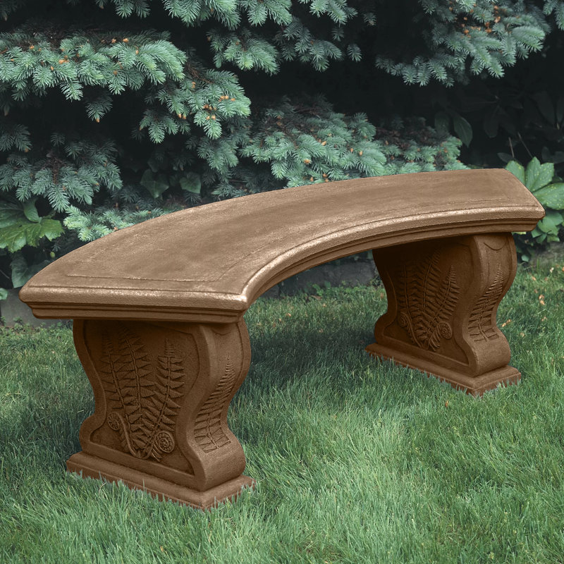 Outdoor Bench, Aged Limestone