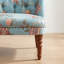 Eloise Vintage Floral Tufted Loveseat with Nailhead Trim