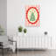 Festive Folk Christmas Tree Minimalist Whimsical Abstract Christmas Tree Winter Landscape Wall Art Print by Annick - Wrapped Canvas Print-1436510877