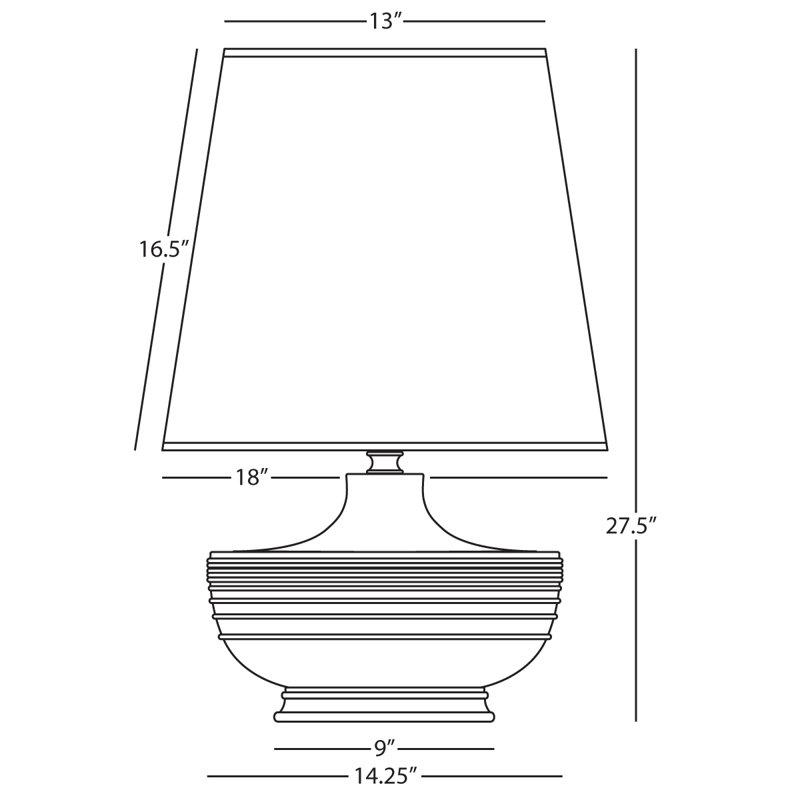 Nolan Table Lamp, Dark Antique Nickel/Matte Ash