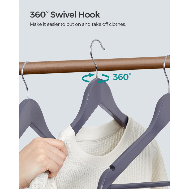 Beanland Manufactured Wood Standard Hanger, Grey