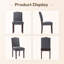 Chaises de salle à manger rembourrées Parsons, chaise d'appoint en lin-1517541778