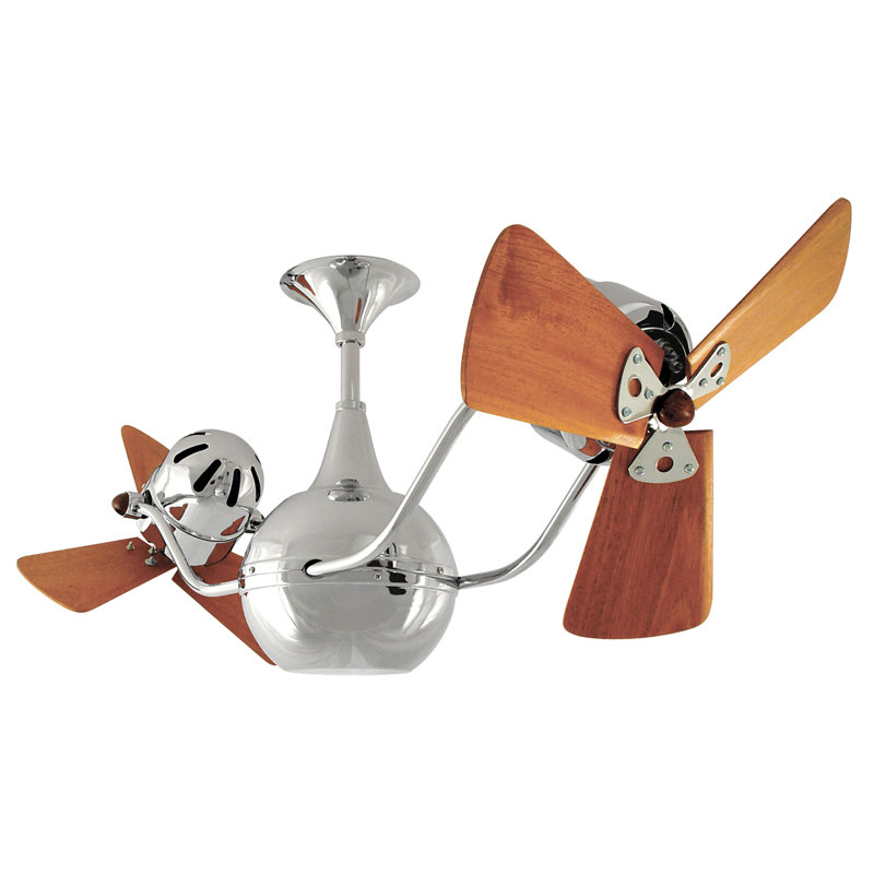 44" Vent-Bettina 3 Blade Ceiling Fan, Chrome