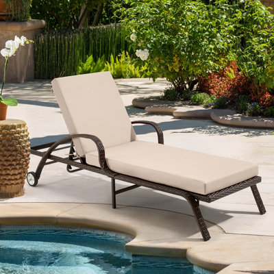 Coussin de chaise longue d'extérieur