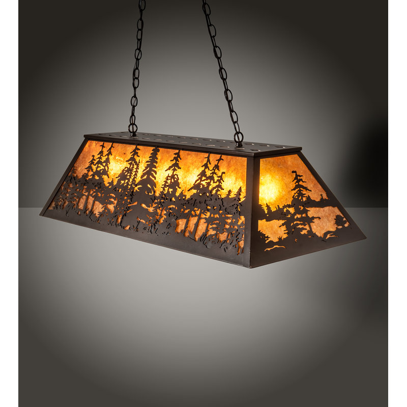 Doby 6 - Light Pendant, 43" H x 48" W x 17" D, Mahogany Bronze
