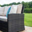 Fredericka Corner Rattan Sofa Dining Set - with Rising Table - Grey-31723566