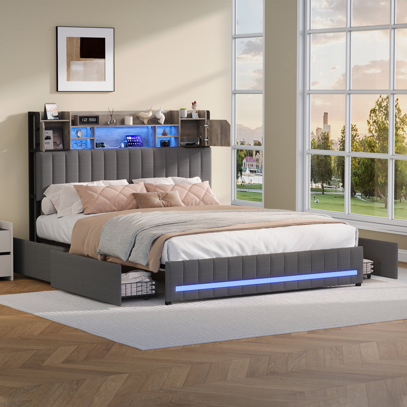 Upholstered Bed, European Double (140 x 200 cm)