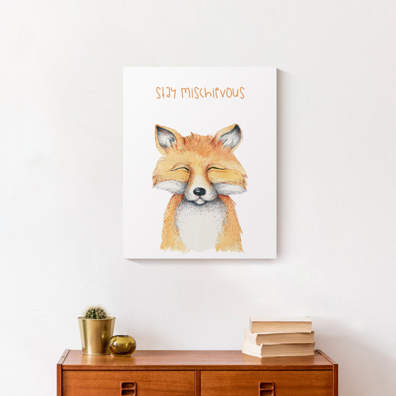 Renard espiègle, art sur toile