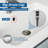 Bathroom Sink Stainless Steel Pop Up Drain With Overflow(2 Pcs)-112387339