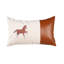 Coussin lombaire en similicuir avec fermeture à glissière 20 po x 12 po