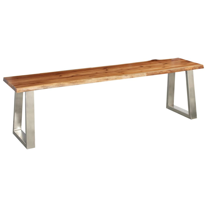 Oswalt Solid Wood Bench, H45 x W160 x D40cm