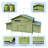 11.12 Ft Chicken Coop, 2 Nesting Boxes, Good Ventilation, -Proof, -Range Doors, Perch Inside, Predator Protected Protected, Inside