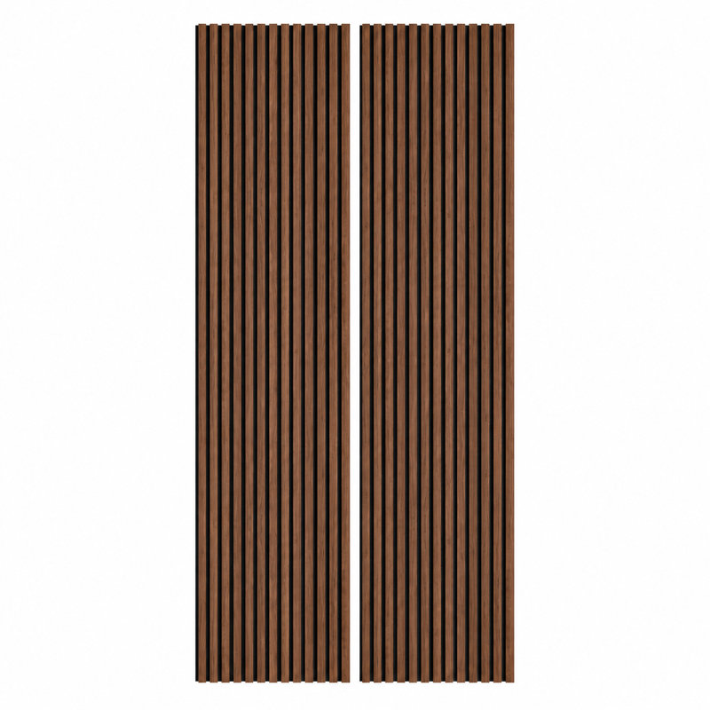 Panneaux muraux acoustiques en bois 94,5 po x 23,6 po, panneaux décoratifs insonorisants pour murs et plafonds, panneaux muraux en bois à lattes 3D