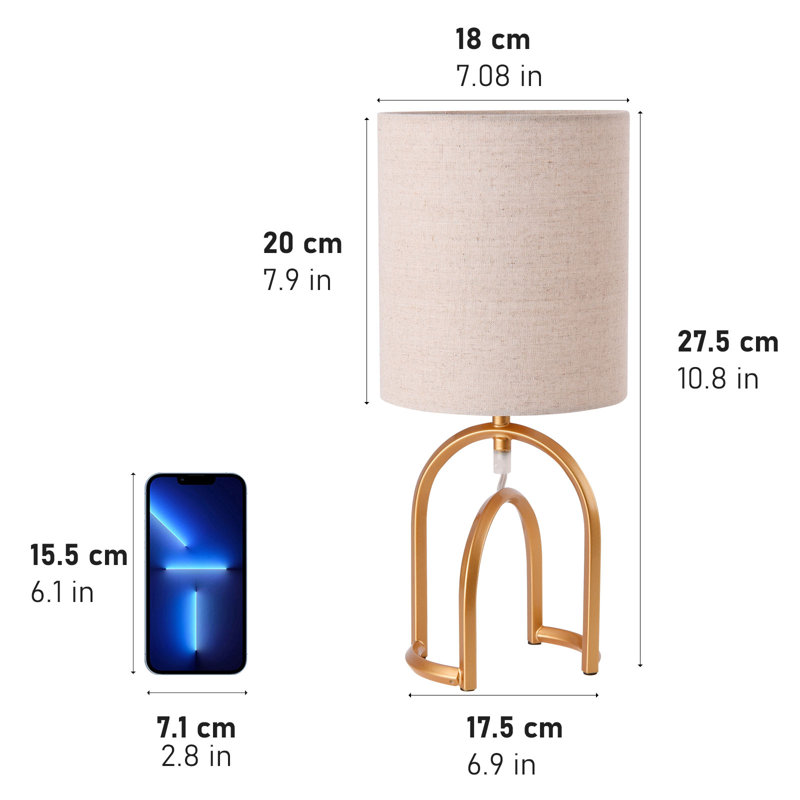 14.76" Mid-Century Modern Table Lamp
