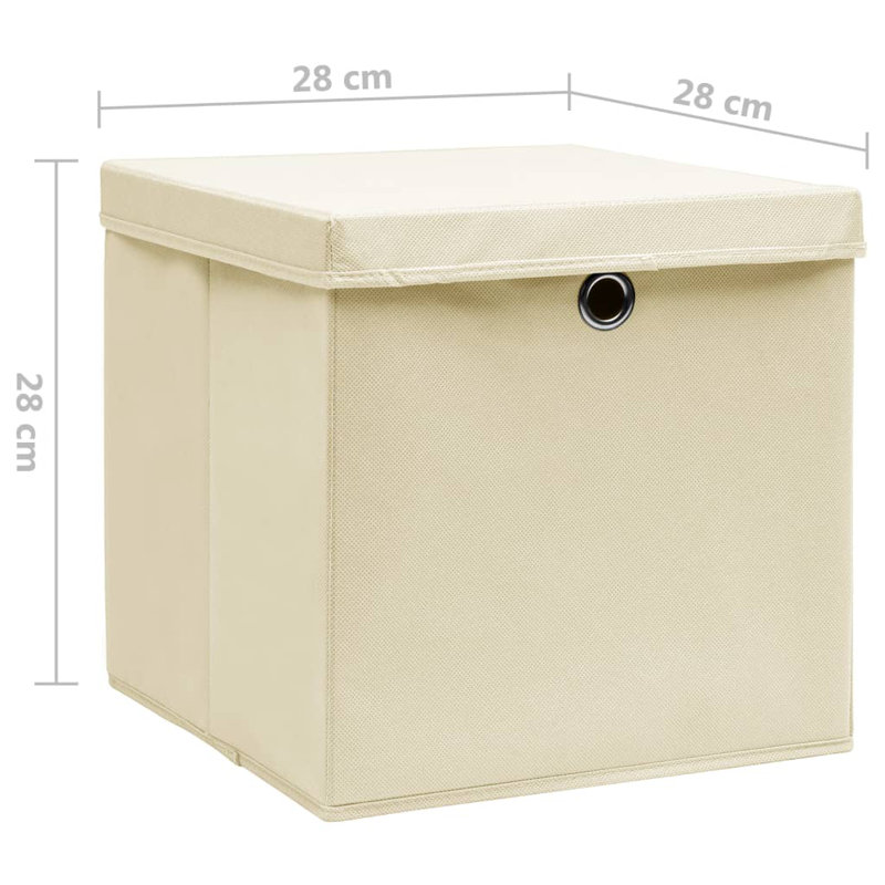 Rebrilliant Fabric Bin, Cream