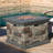 Mauricio Square Polyresin Propane Fire Pit Table with Hidden Fuel Tank