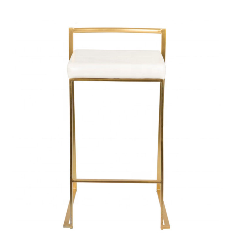 Tabouret de comptoir à hauteur réglable Sluss, Or