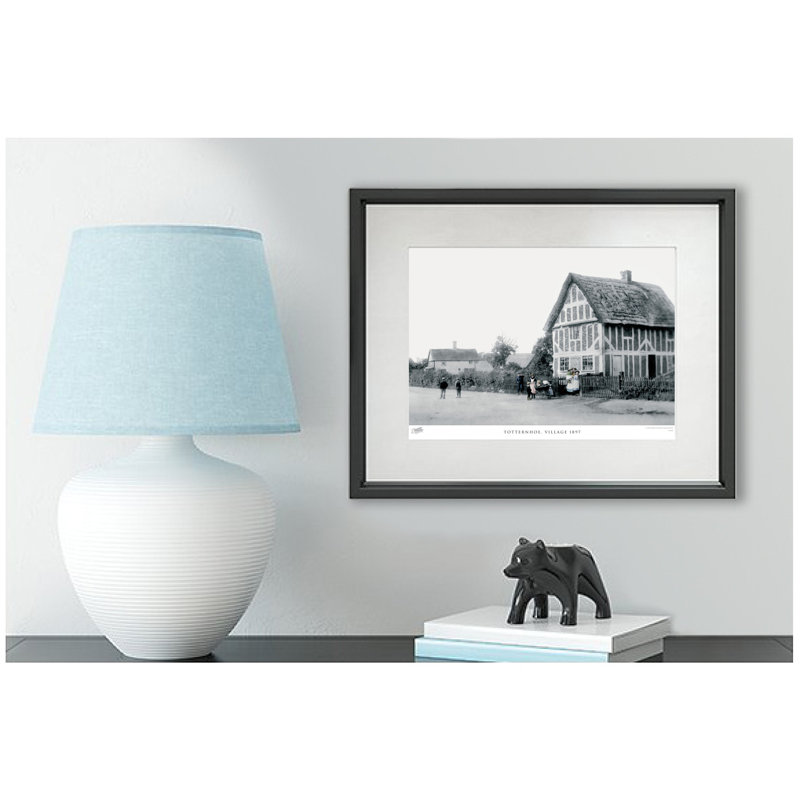 Totternhoe, Village 1897 - Single Picture Frame Print, 45cm H X 60cm W x 2cm D