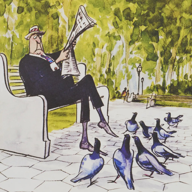 Schumacher x The New Yorker City-View Covers Wallpaper