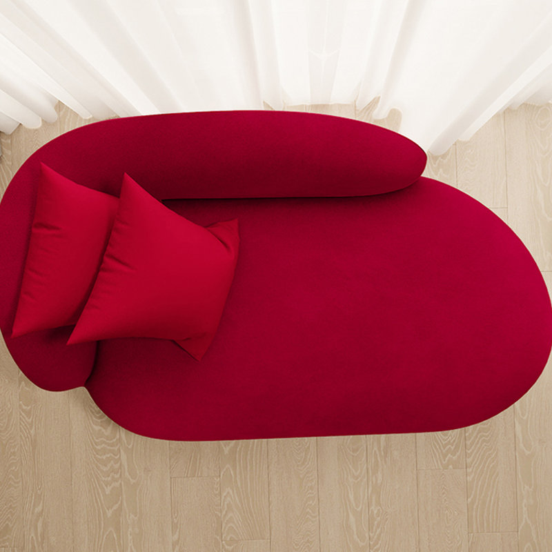 Chaises longues d'intérieur douillettes en flanelle Cozy, Orienté à gauche (vu de face)