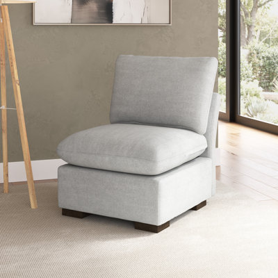 Chaise modulaire sans accoudoirs, meubles de salon
