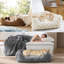 Lit pour chien avec traversin et housse lavable avec rembourrage en molleton Bubble-132105836-132212438