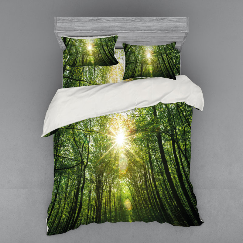 Ensemble de housse de couette forest, Housse de couette grand + 3 pièces supplémentair