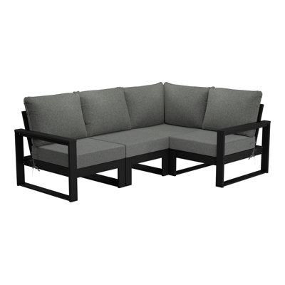 Patio 4-Piece Deep Seating Set With Frame