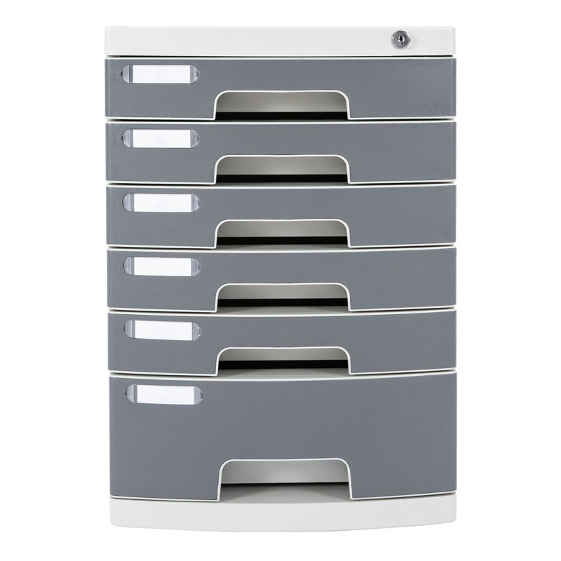 Classeur en plastique empilable Martavius, Gris