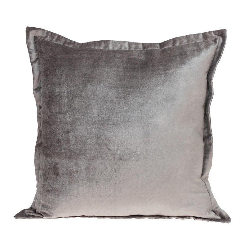 Coussin décoratif de couleur unie Soft Touch 1, 20 po x 20 po, Taupe