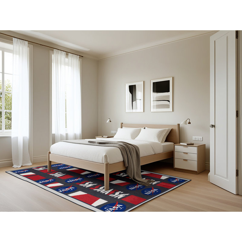 Tapis mauve lavable à la machine, Rectangle 5 pi x 7 pi