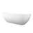 Freestanding Soaking Bathtub, 68.9 Inch, Solid Surface, Matte White, Oval Shape, Contemporary Luxury, Easy Installation, For Small To Medium Bathrooms 68.9*29.5*21.7 Inch Finish, White Color, Center