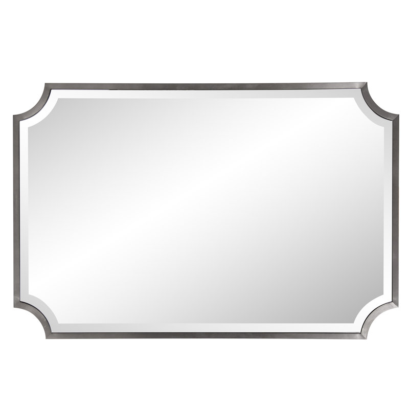 Annekee Frameless Rectangular Beveled Shield Mirror