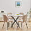 Encinitas 127cm H Upholstered Metal Side Chair-485902938