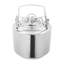 Mini fût de brassage maison à verrouillage à bille, 1,59 gal, en acier inoxydable 304, avec anneau de décompression pour petites quantités.