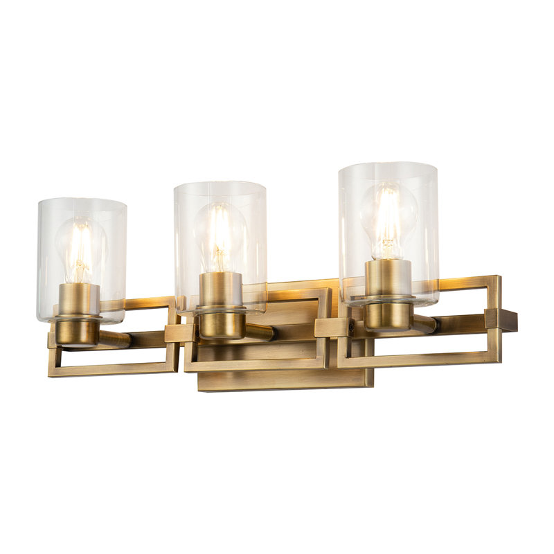 Estes 3 Light Bath Vanity, Brass