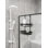 Organisateur de douche de salle de bain à suspendre au-dessus de la porte, tablette à 2 niveaux en acier inoxydable avec drain, support antirouille pour les essentiels de la douche