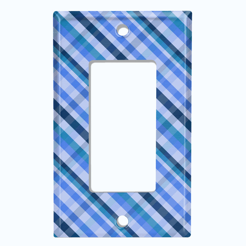 Plaque murale d'interrupteur à bascule Plaid 1-Gang