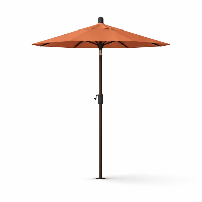 Parasol de marché 8 pi 4 po Natalie, Bronze antique, Toile toscane