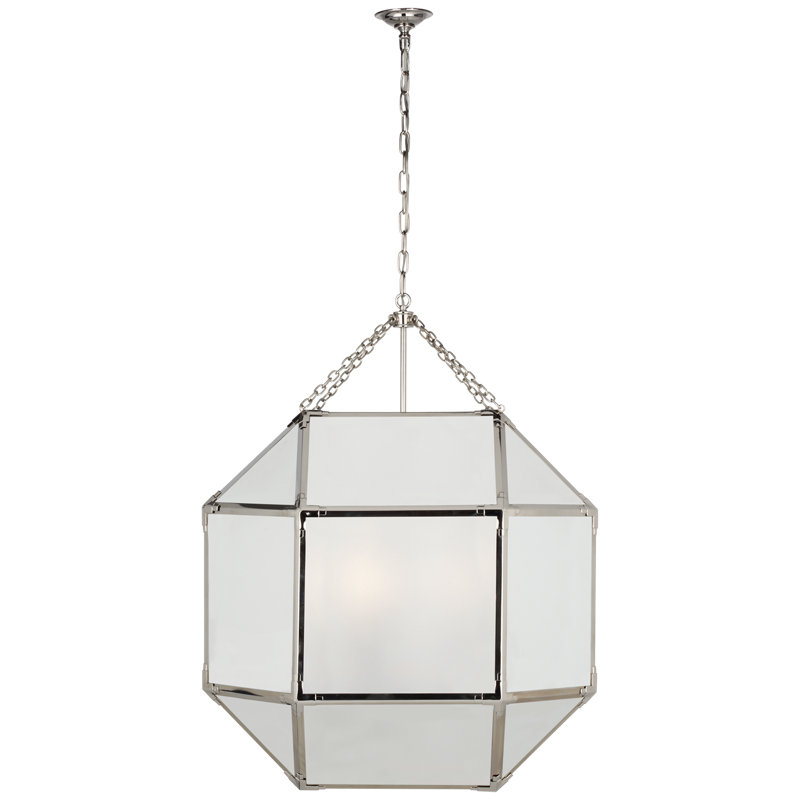 Suzanne Kasler Morris Grande Lantern, Polished Nickel, Polished Nickel