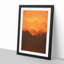 Orange Sunset Abstract Art - Picture Frame Graphic Art Print on MDF-55733793-55733796