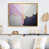 Toile avec cadre flottant or