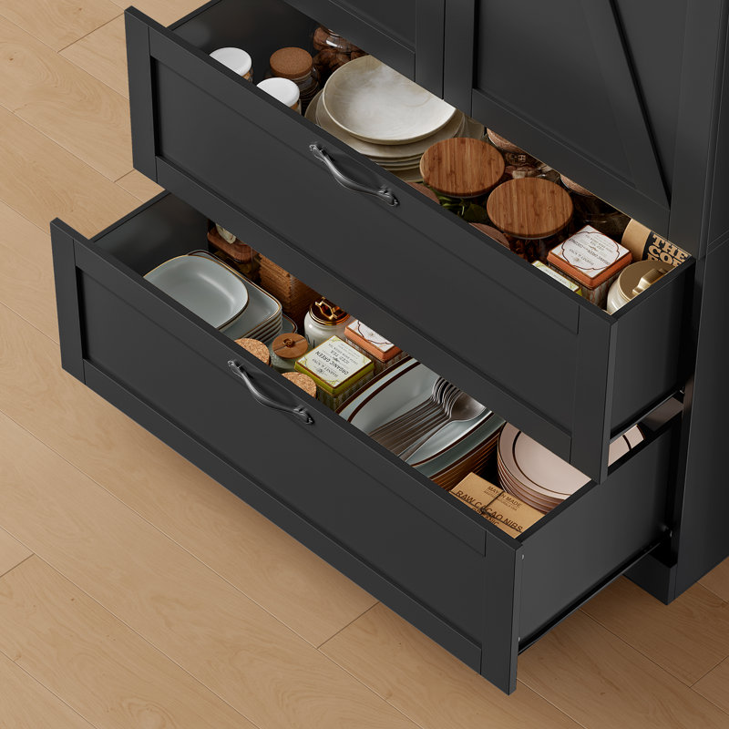 Garde-manger Bergeron 70,3 po, Noir