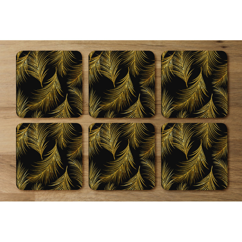 Square 6 Piece Coaster Set