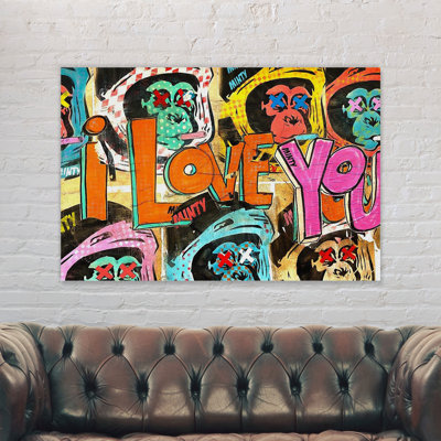 I Love You - Wrapped Canvas Print