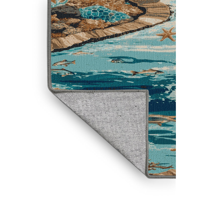  Tapis hawaïen lavable, Tapis de couloir 2 pi x 4 pi