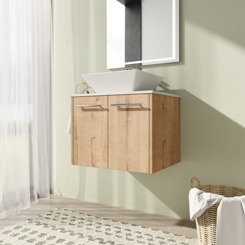 Lanterman 23.67 " W 1 Single Vanity Bathroom Vanity With Top